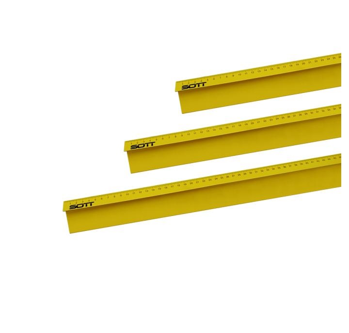 [250-CB50] SOTT YELLOW Règle antidérapante 50cm