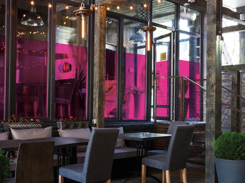 Film décoratif coloré transparent ROSE C 152 x 300 cm  