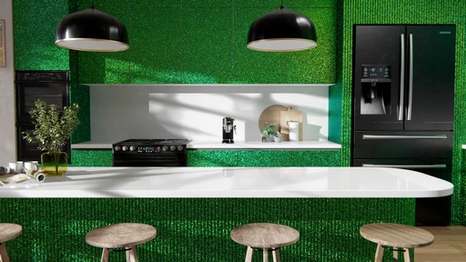 Film COVER STYL "PAILLETÉ" R12 Green Disco - 122 x 100 cm 