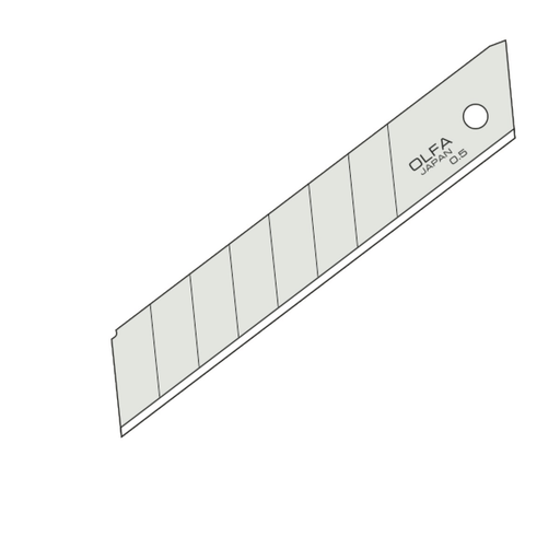 [120-LB-10B] OLFA® Silver Lames sécables 18 mm - 10 pcs