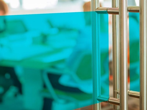 Film décoratif coloré transparent TURQUOISE C 152 x 300 cm    